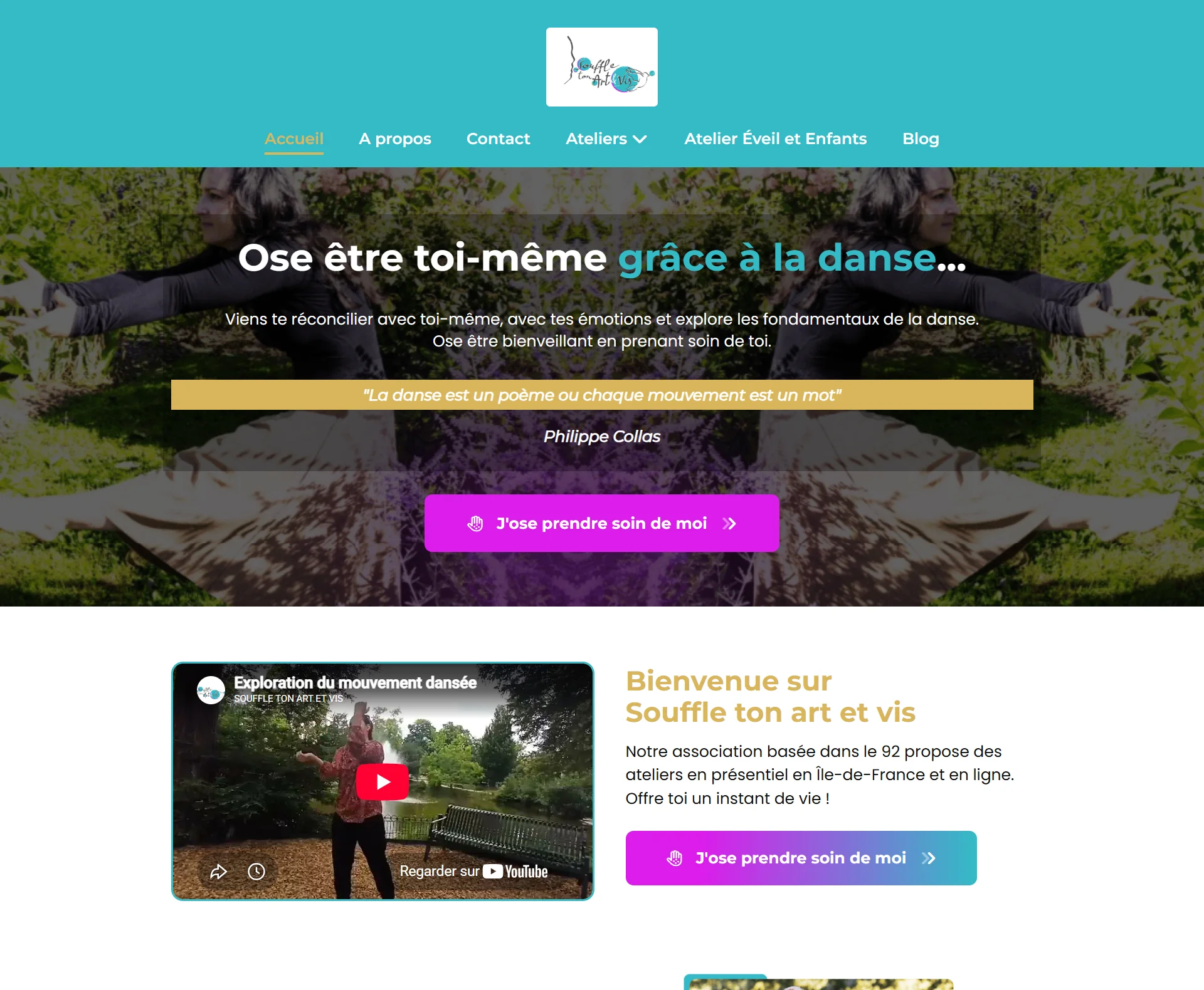 Site d'association en danse thérapie